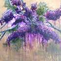 Lilacs and Wisteria in Violet